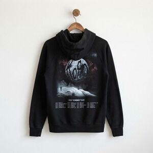 Korn 2022 Summer Tour Zip Hoodie Black Medium Moon Nu Metal Concert Merch